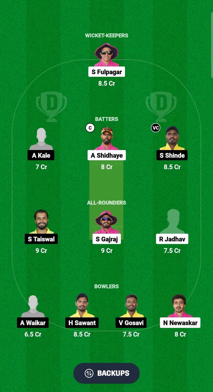 RRA vs MVA Dream11 Prediction Fantasy Cricket Tips Dream11 Team Ecole Pune T20 Cup 2024 