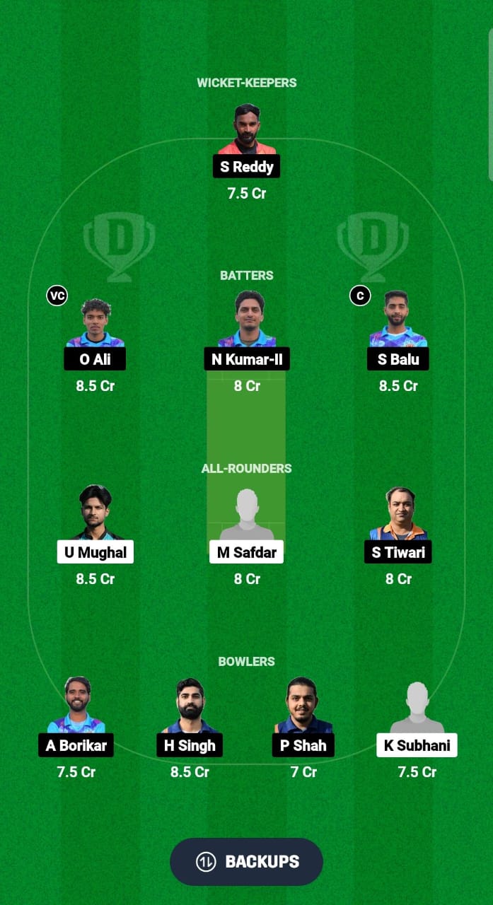 CCO vs MIB Dream11 Prediction Fantasy Cricket Tips Dream11 Team ECS T10 Spain 2024 