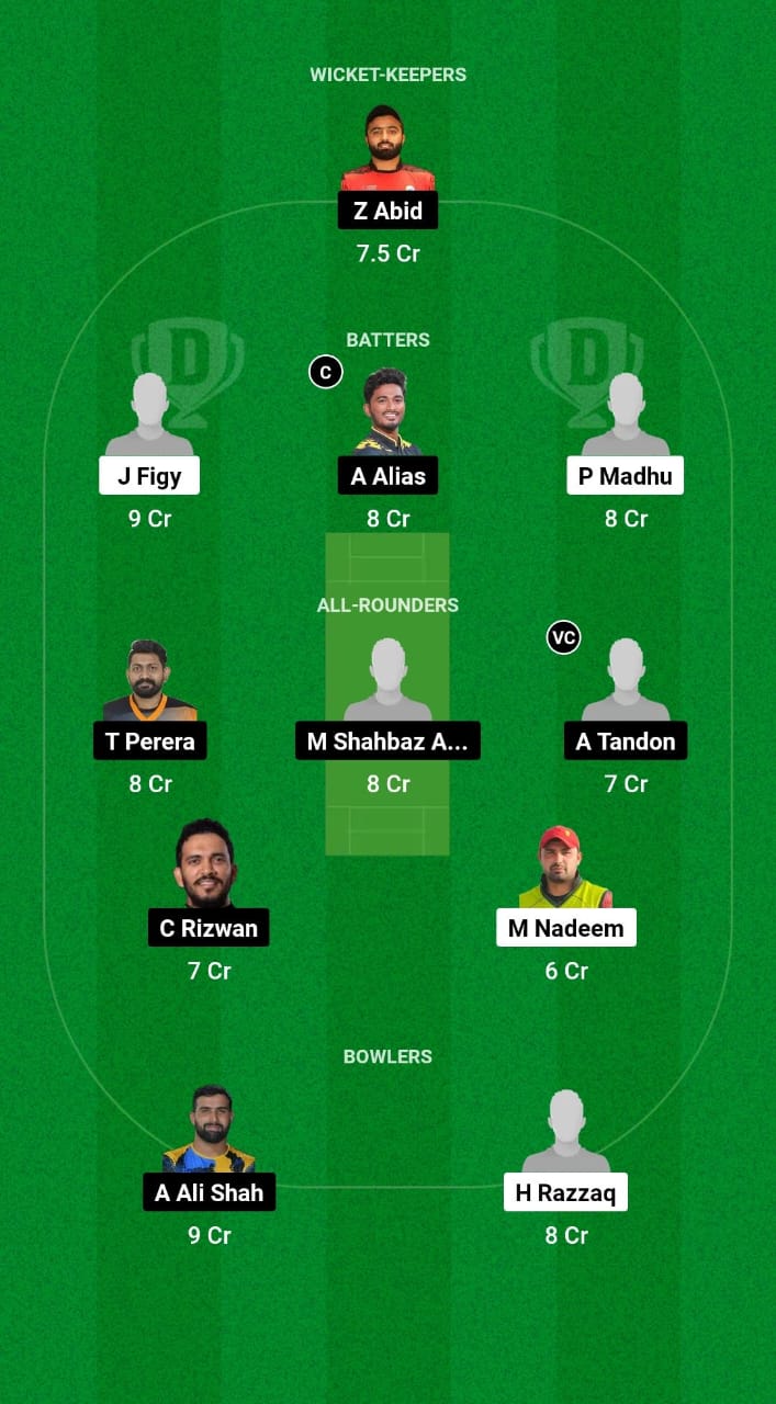 ABD vs SHA Dream11 Prediction Fantasy Cricket Tips Dream11 Team Emirates D50 2024 