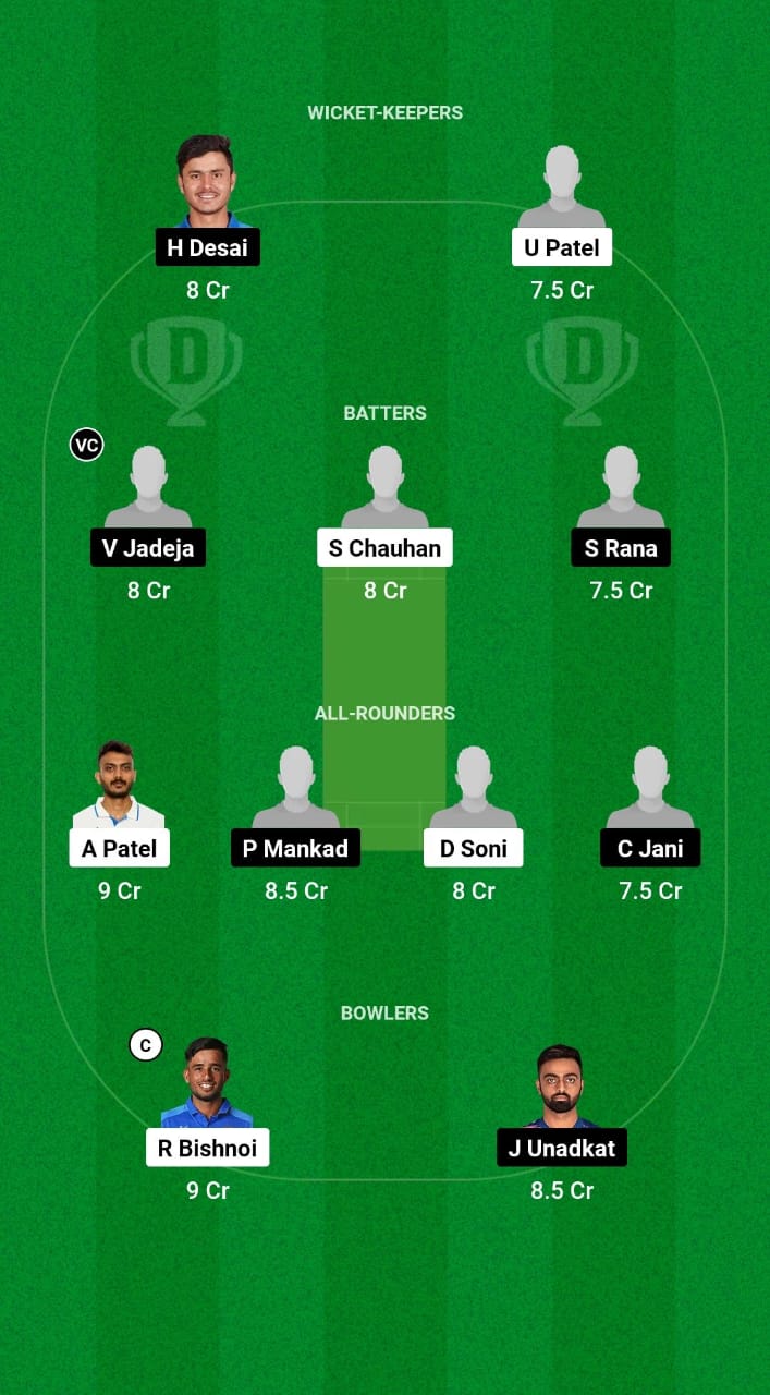 GUJ vs SAU Dream11 Prediction Fantasy Cricket Tips Dream11 Team Indian Domestic T20 Trophy 2024 