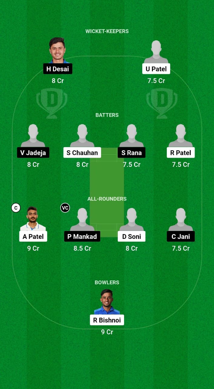 GUJ vs SAU Dream11 Prediction Fantasy Cricket Tips Dream11 Team Indian Domestic T20 Trophy 2024 