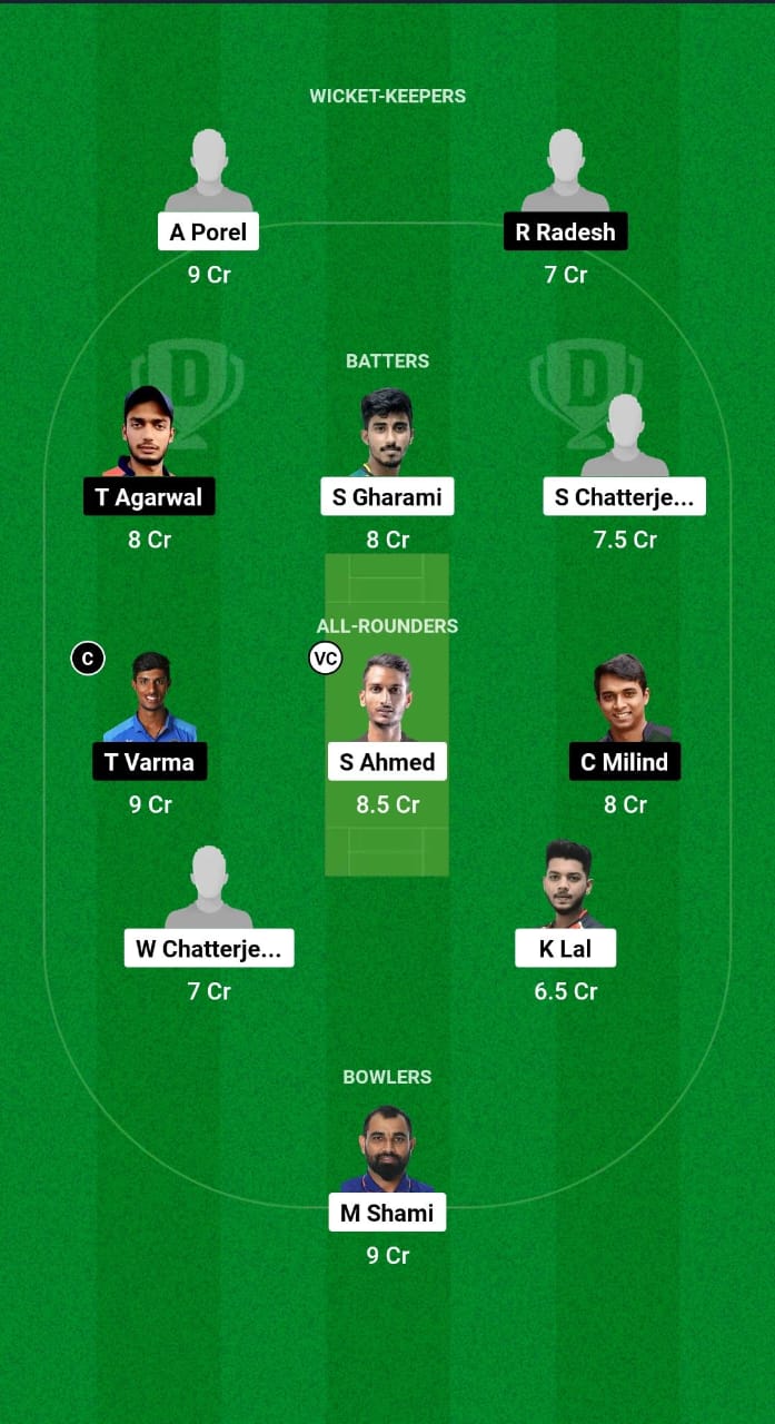 BEN vs HYD Dream11 Prediction Fantasy Cricket Tips Dream11 Team Indian Domestic T20 Trophy 2024 