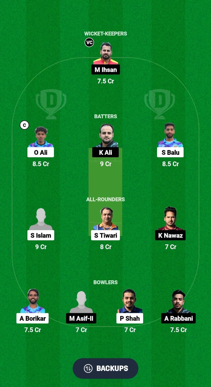 MIB vs PIC Dream11 Prediction Fantasy Cricket Tips Dream11 Team ECS T10 Spain 2024 