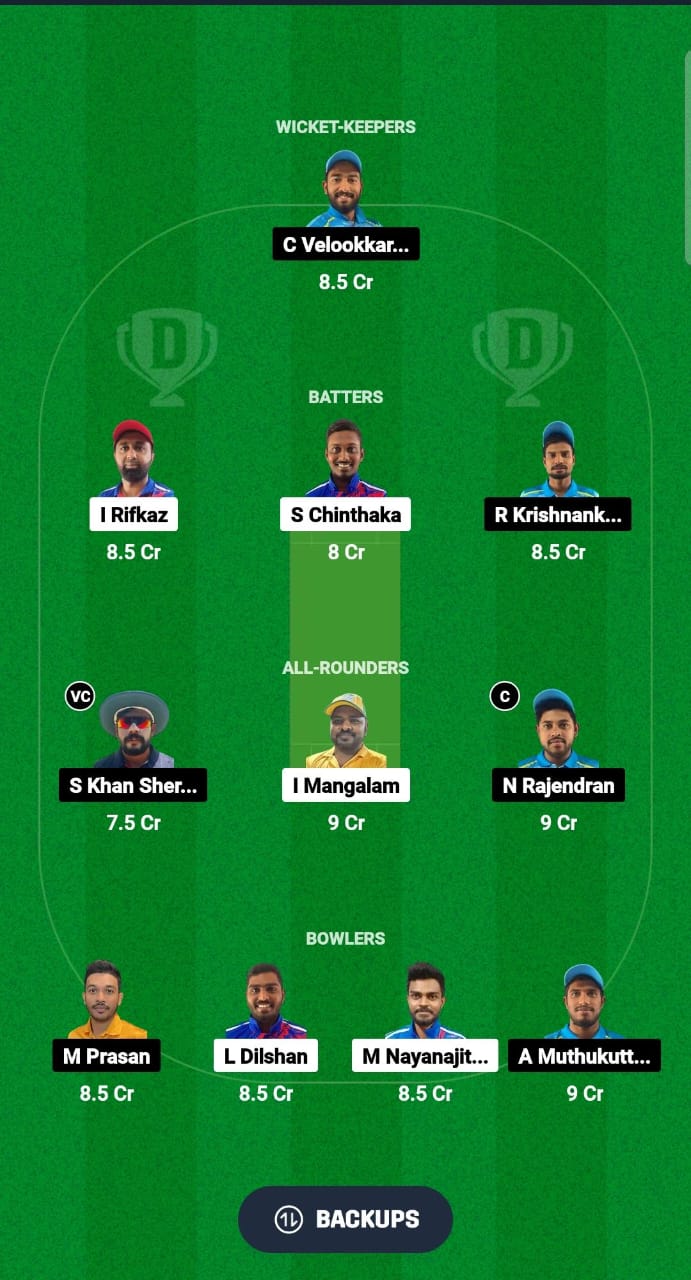 CECC vs NCMI Dream11 Prediction Fantasy Cricket Tips Dream11 Team KCC T20 Elite Championship 2024 