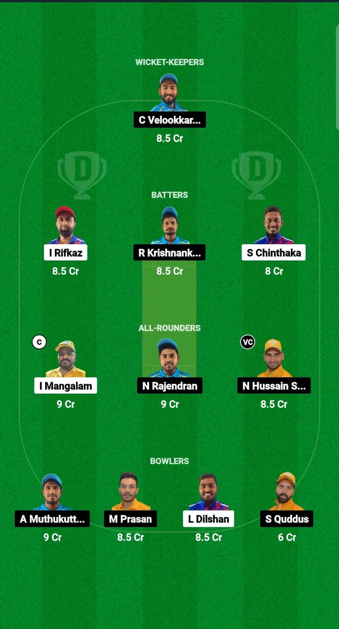 CECC vs NCMI Dream11 Prediction Fantasy Cricket Tips Dream11 Team KCC T20 Elite Championship 2024 