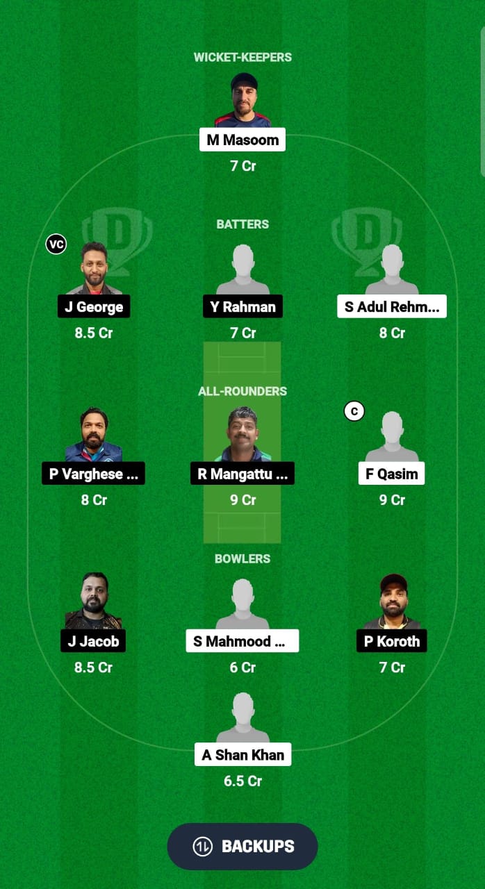 AFT vs PHR Dream11 Prediction Fantasy Cricket Tips Dream11 Team Kuwait T20 Challengers Cup 2024 