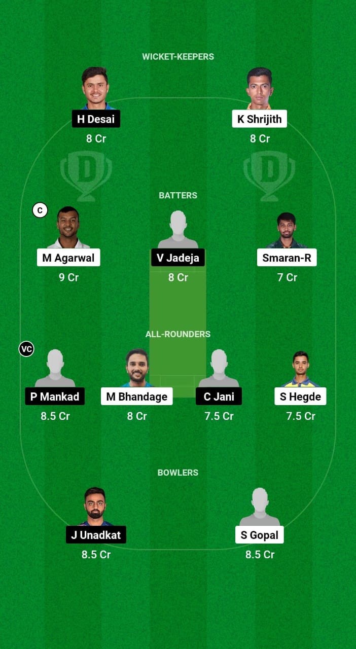 KAR vs SAU Dream11 Prediction Fantasy Cricket Tips Dream11 Team Indian Domestic T20 Trophy 2024 