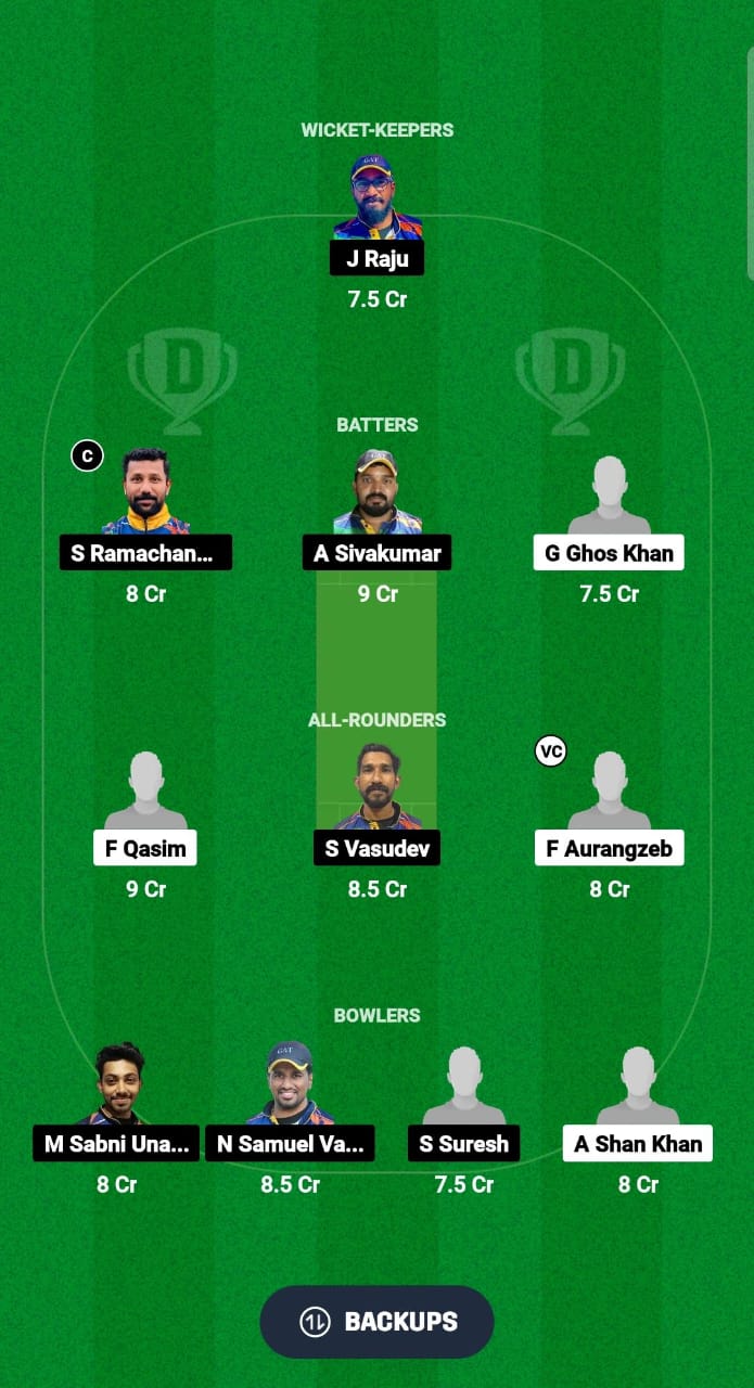 AFT vs GAT Dream11 Prediction Fantasy Cricket Tips Dream11 Team Kuwait T20 Challengers Cup 2024 