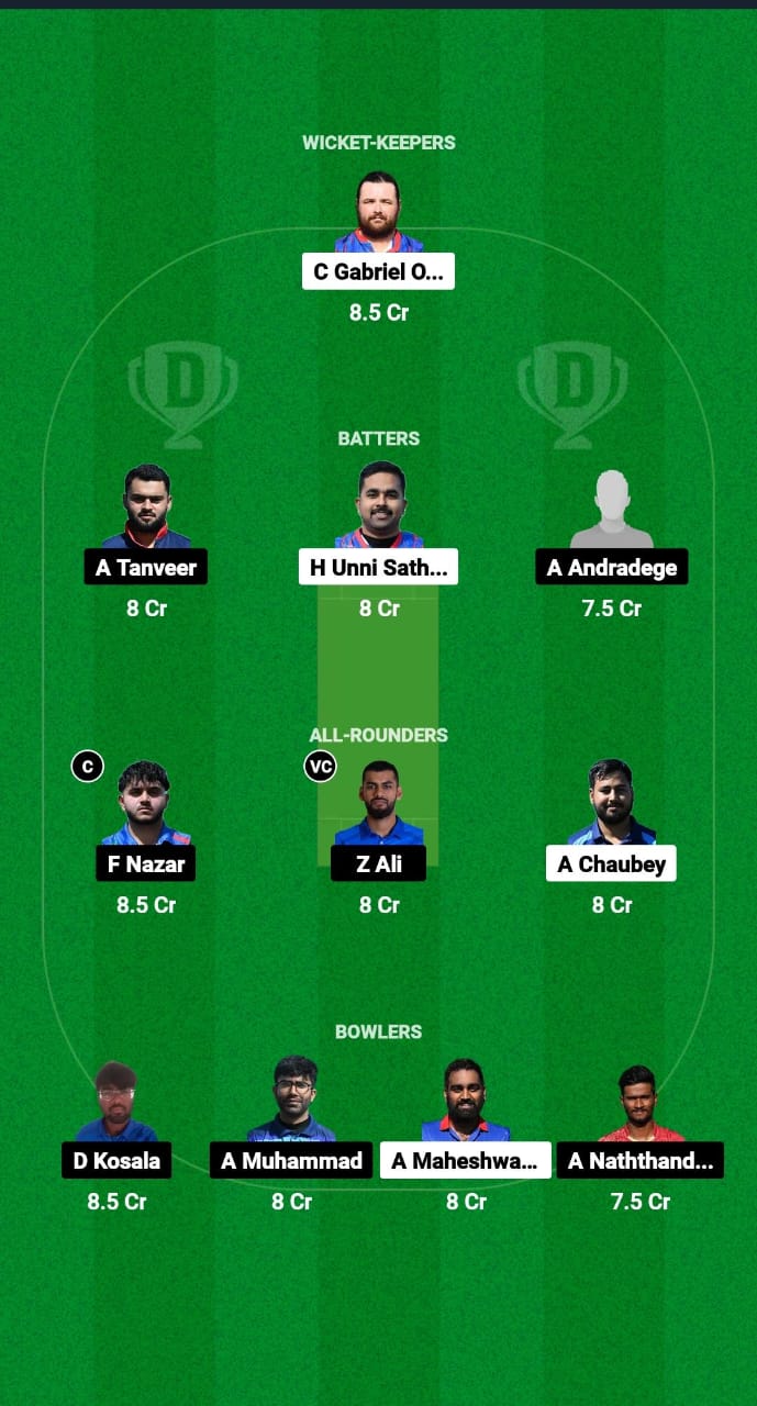 CRO vs ITA Dream11 Prediction Fantasy Cricket Tips Dream11 Team ECI T10 Spain 2024 