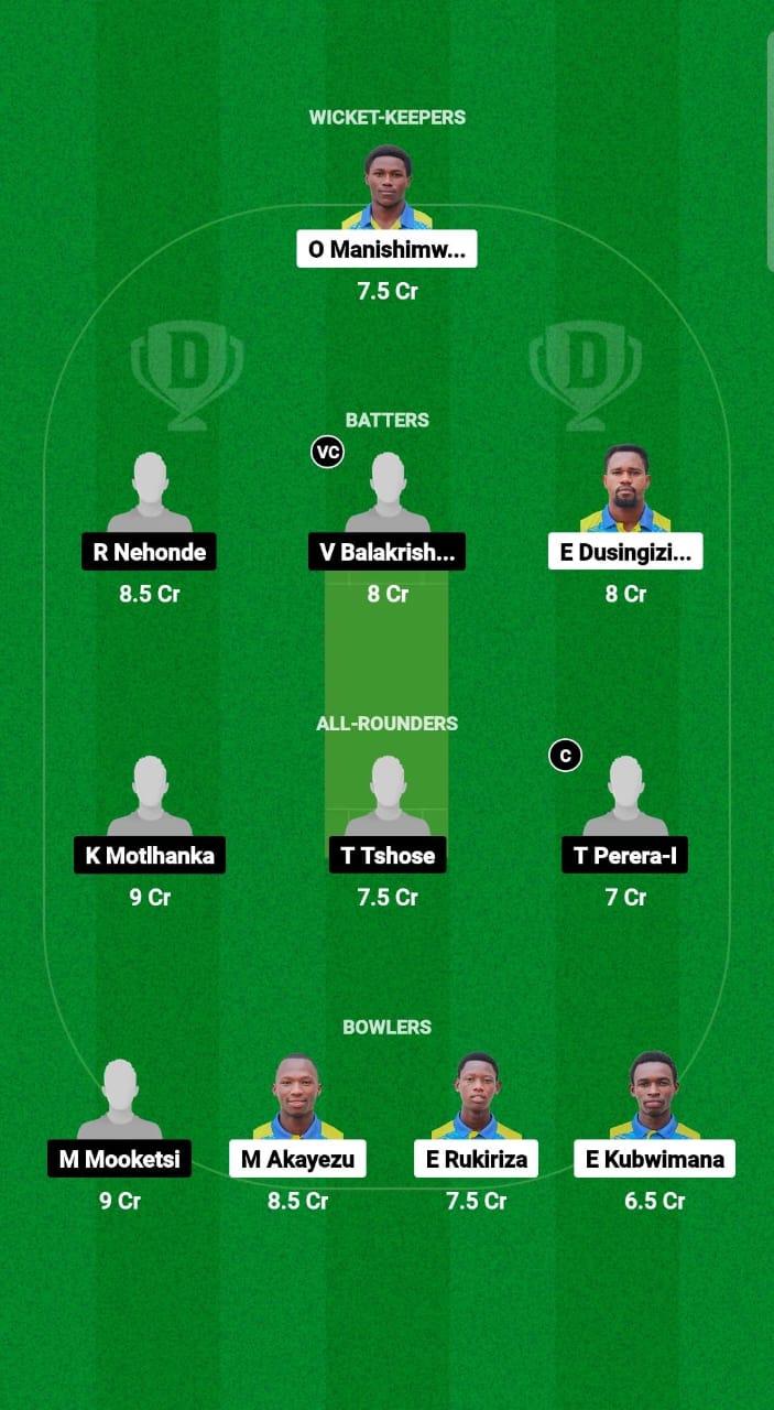 RWA vs BOT Dream11 Fantasy Cricket Prediction Tips Dream11 Team Africa Continent Cup T20I 2024 