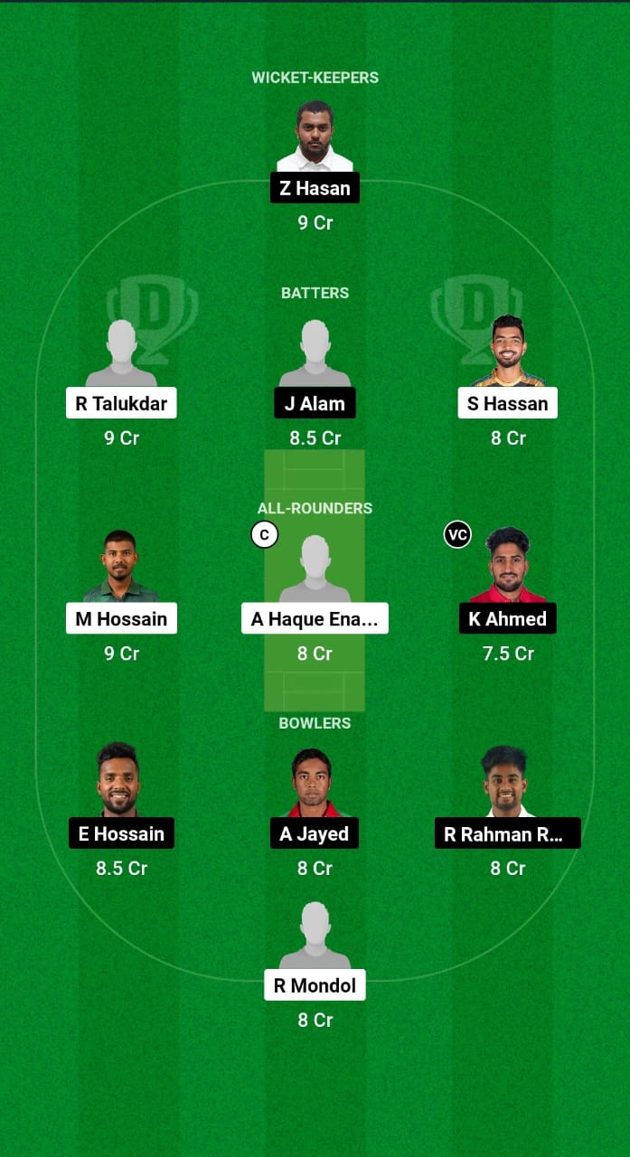 DD vs SD Dream11 Prediction Dream11 Fantasy Cricket Tips Bangladesh T20 National League 2024 