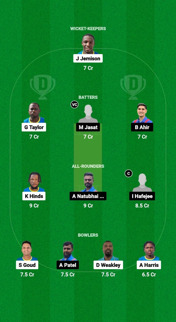 BAH vs PAN Dream11 Prediction Fantasy Cricket Tips Dream11 Team ICC T20WC Sub Regional Americas Qualifier 2024 