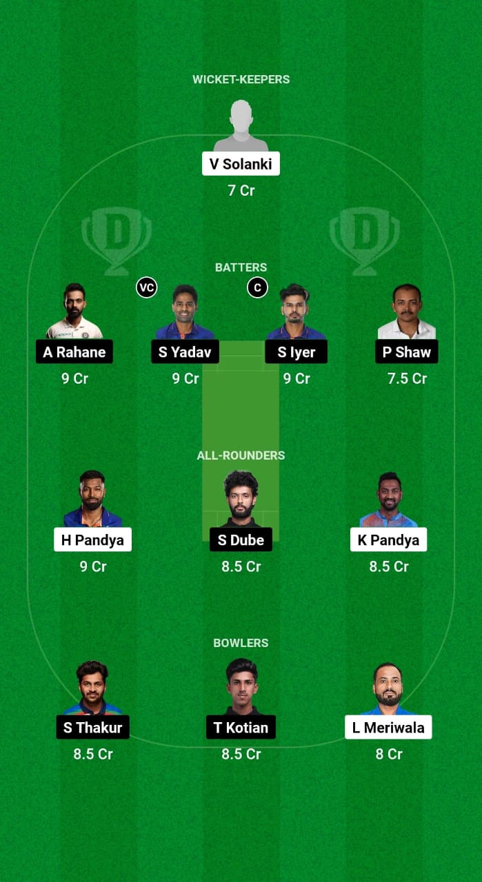 BRD vs MUM Dream11 Prediction Fantasy Cricket Tips Dream11 Team Indian Domestic T20 Trophy 2024 