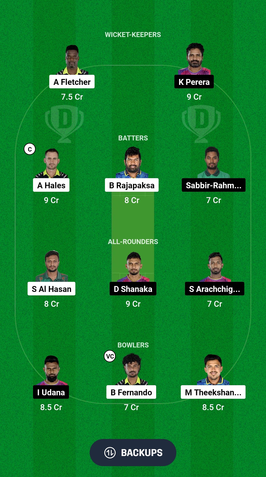 GM vs HBT Dream11 Prediction Fantasy Cricket Tips Dream11 Team Lanka T10 Super League 2024 