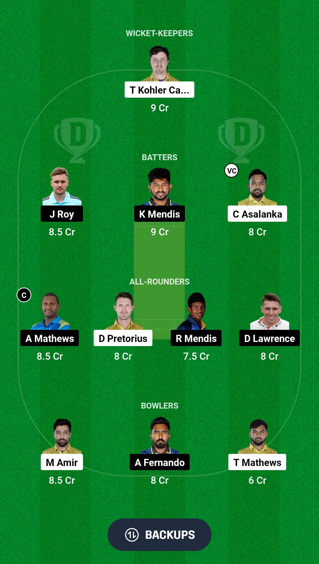 JT vs CJ Dream11 Prediction Fantasy Cricket Tips Dream11 Team Lanka T10 Super League 2024 