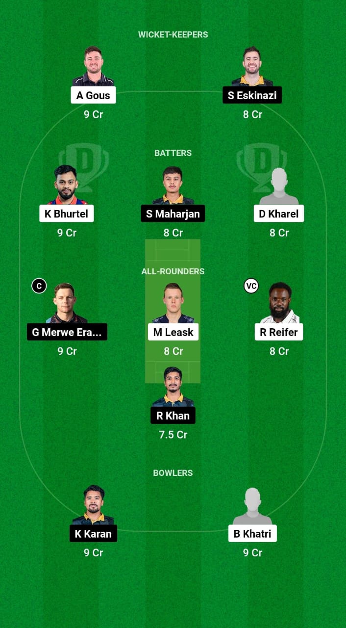 PKA vs KMG Dream11 Prediction Fantasy Cricket Tips Dream11 Team Nepal Premier League T20 2024 