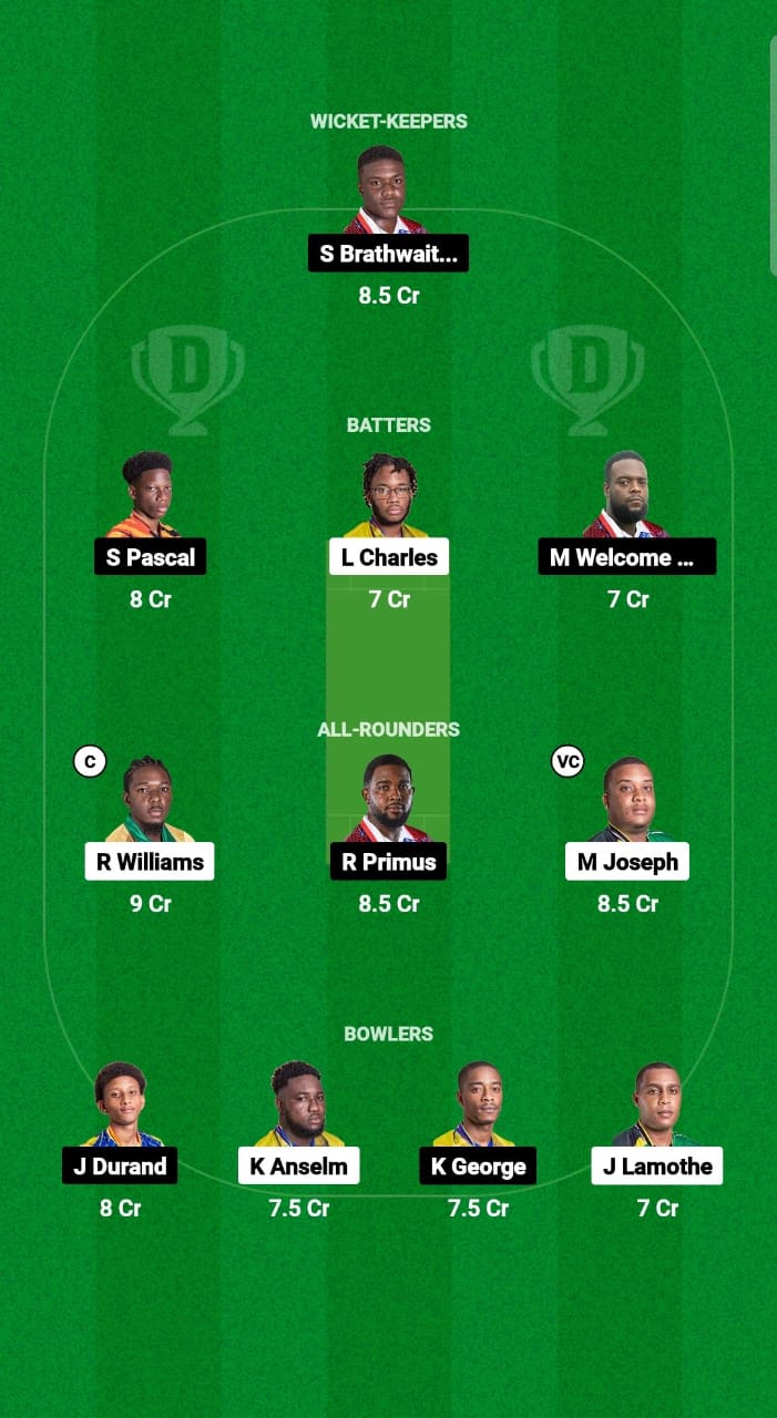 TVH vs CRD Dream11 Prediction Fantasy Cricket Tips Dream11 Team West Indies Nature Isle T10 2024 