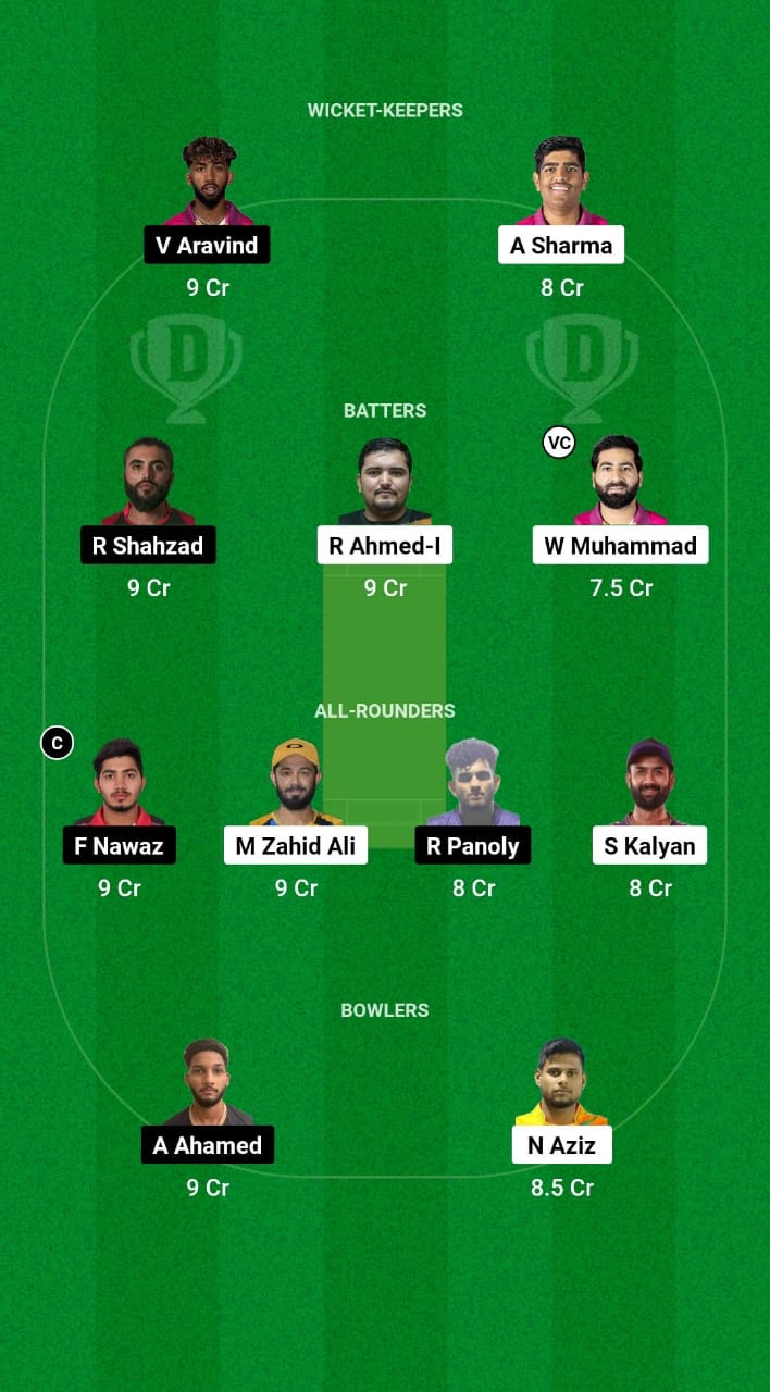 FUJ vs DUB Dream11 Prediction Fantasy Cricket Tips Dream11 Team Emirates D10 2024