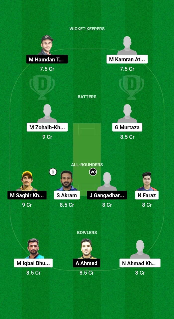 EMB vs AJM Dream11 Prediction Fantasy Cricket Tips Dream11 Team Emirates D10 2024