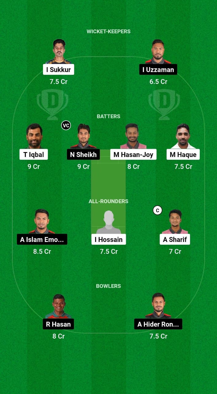 CD vs DM Dream11 Prediction Fantasy Cricket Tips Dream11 Team Bangladesh T20 National League 2024 