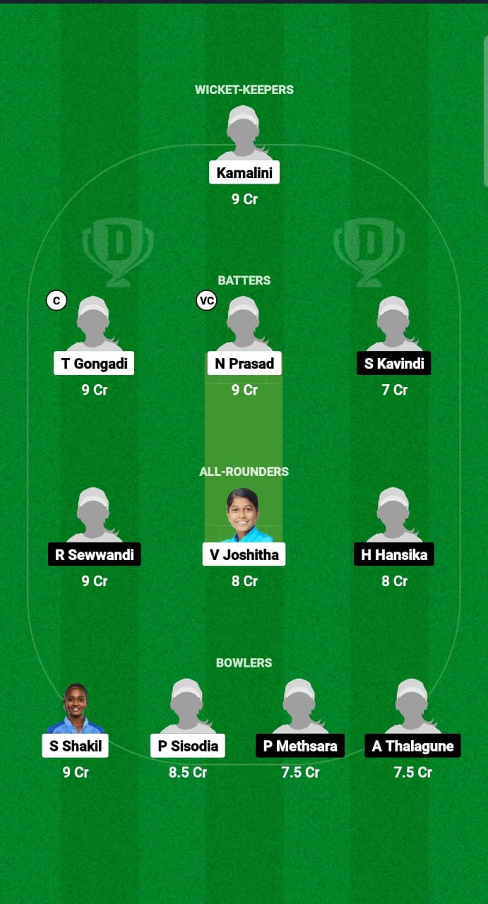 IN-WU19 vs SL-WU19 Dream11 Prediction Fantasy Cricket Tips Dream11 Team Women's U19 Asia Cup T20I 2024 