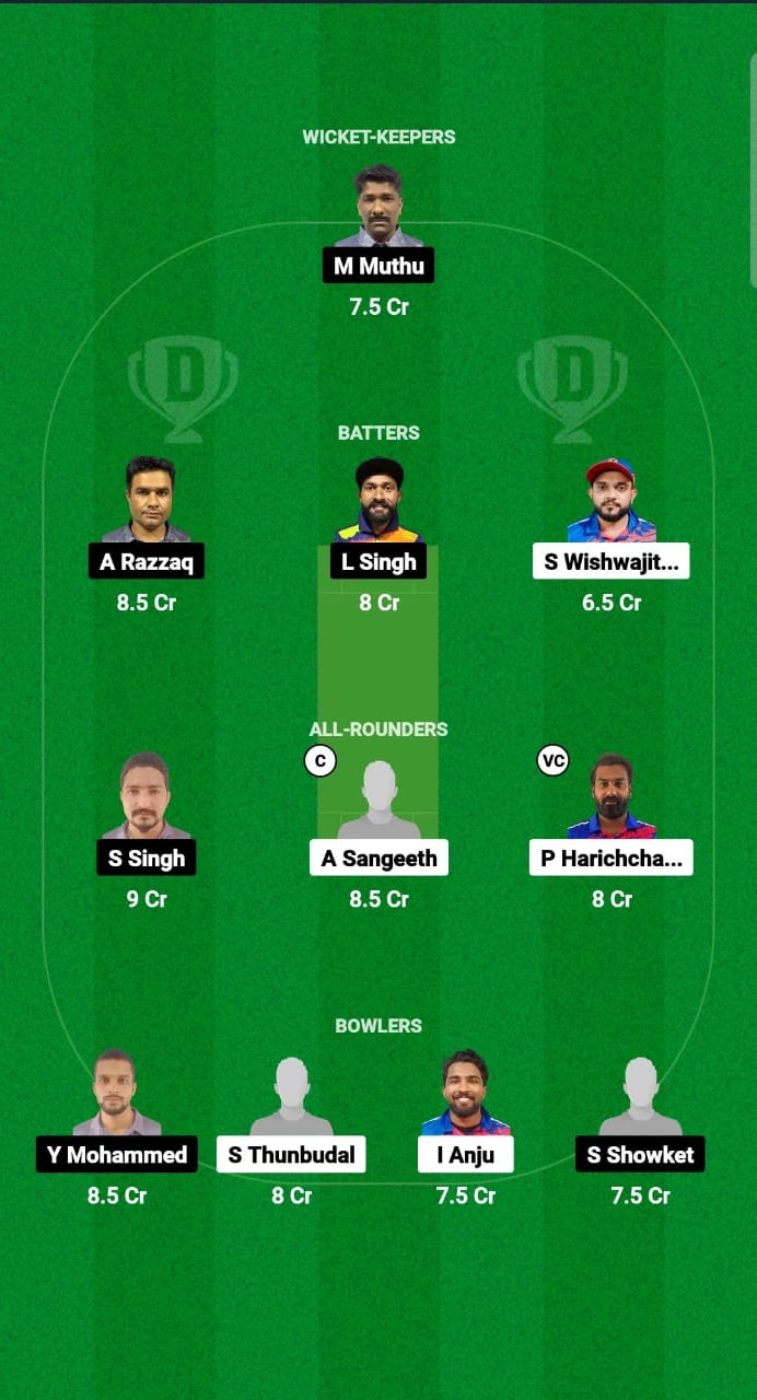 CEC-B vs SBS Dream11 Prediction Fantasy Cricket Tips Dream11 Team Kuwait T20 Challengers Trophy 2024 