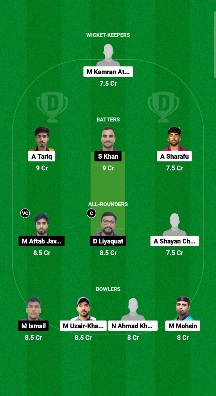 EMB vs AJM Dream11 Prediction Fantasy Cricket Tips Dream11 Team Emirates D10 2024 