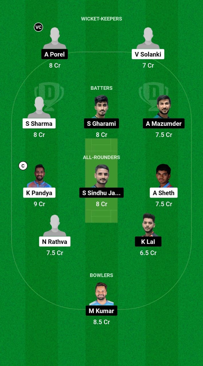 BRD vs BEN Dream11 Prediction Fantasy Cricket Tips Dream11 Team Indian Domestic OD Trophy 2024 