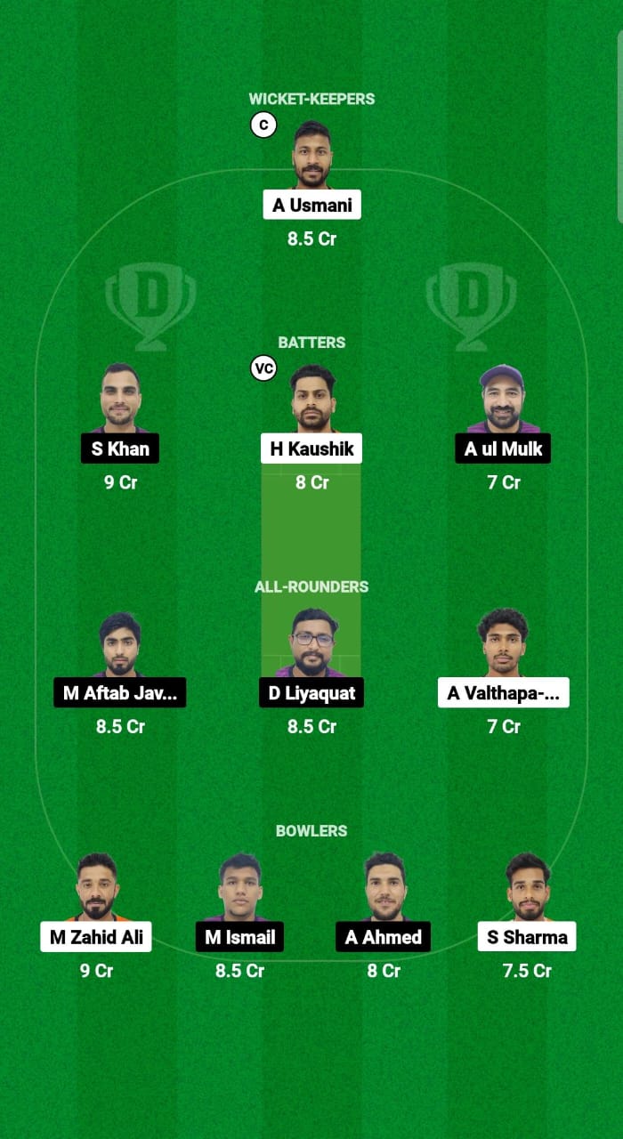 FUJ vs AJM Dream11 Prediction Fantasy Cricket Tips Dream11 Team Emirates D10 2024 