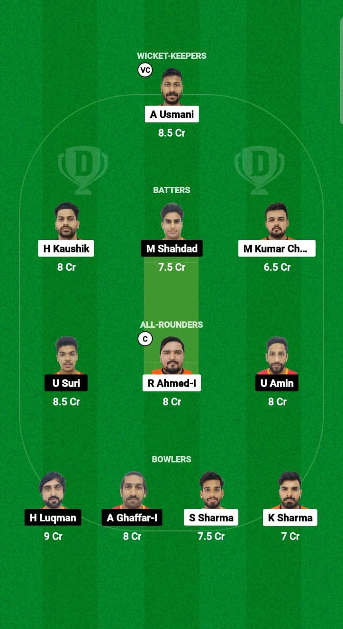 FUJ vs EMR Dream11 Prediction Fantasy Cricket Tips Dream11 Team Emirates D10 2024 