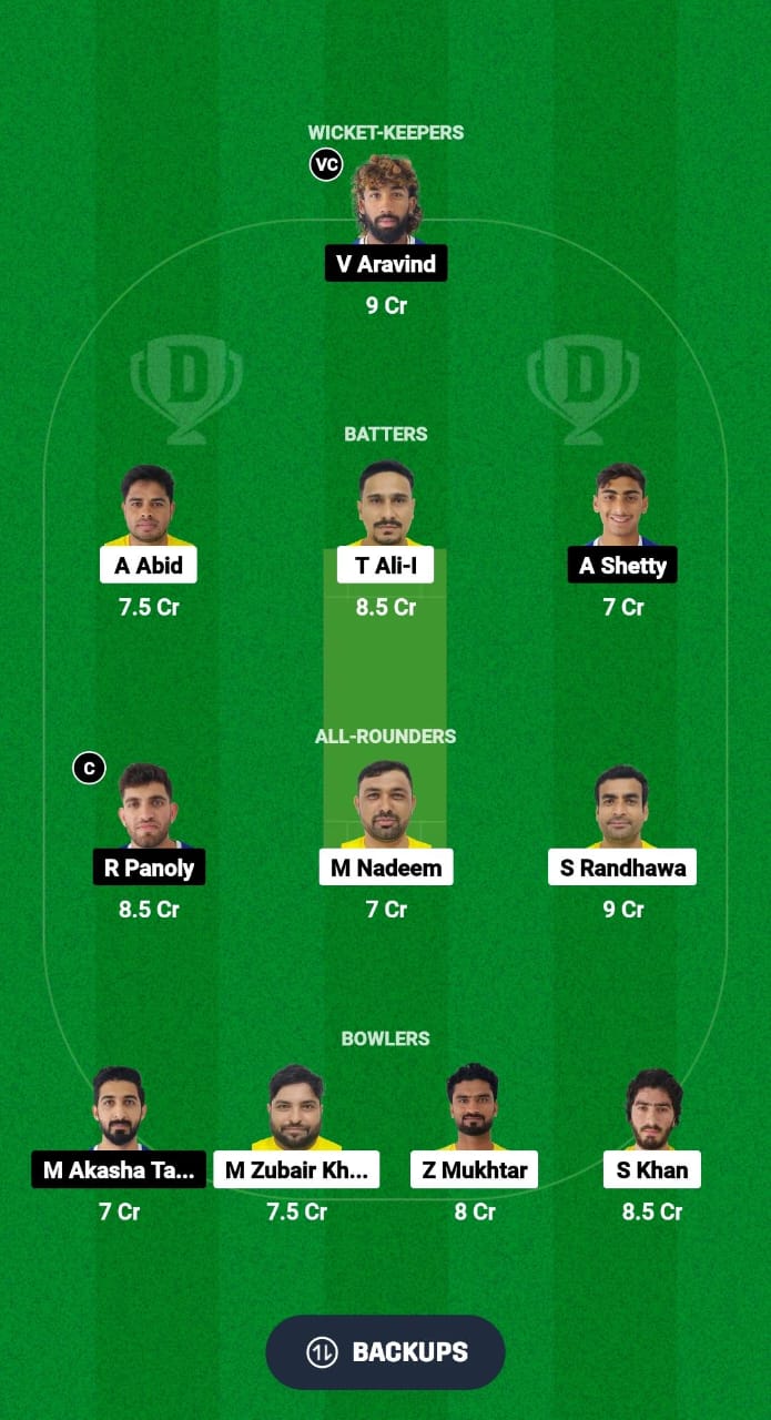 ABD vs DUB Dream11 Prediction Fantasy Cricket Tips Dream11 Team Emirates D10 2024 