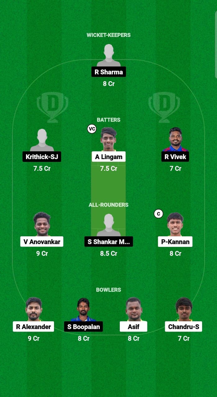 RAM vs SAE Dream11 Prediction Fantasy Cricket Tips Dream11 Team Tamil Nadu T20 SS Rajan Trophy 2024 