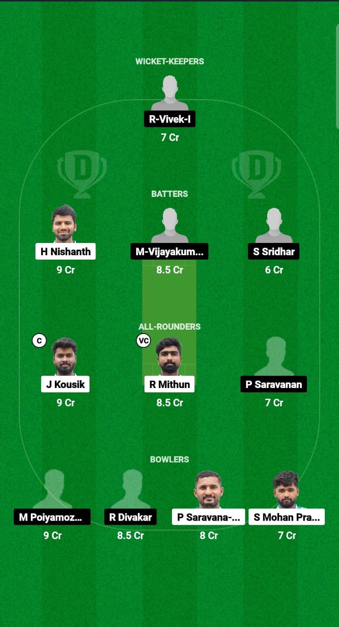 COM vs THR Dream11 Prediction Fantasy Cricket Tips Dream11 Team Tamil Nadu T20 SS Rajan Trophy 2024 