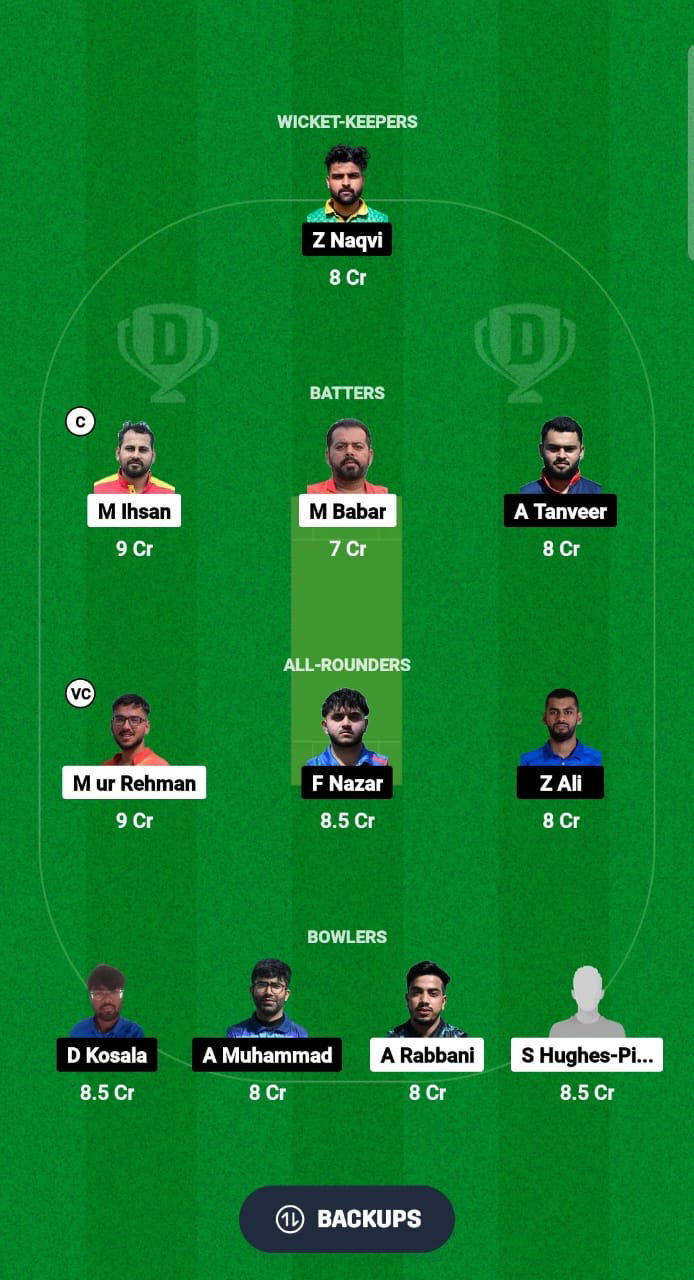 SPA vs ITA Dream11 Prediction Fantasy Cricket Tips Dream11 Team ECI T10 Spain