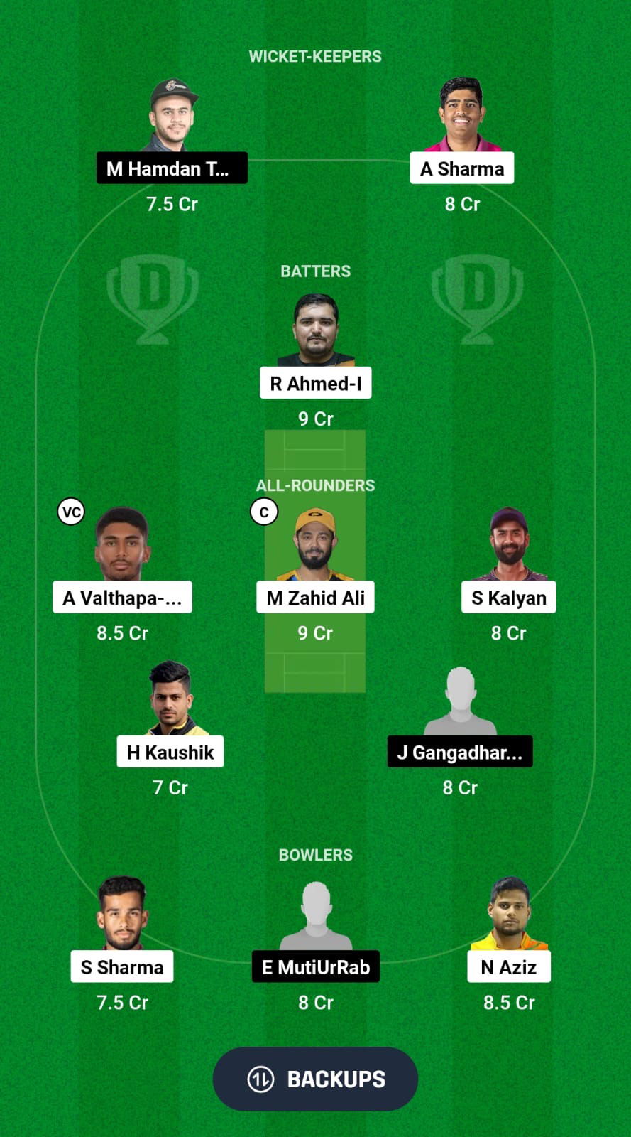 FUJ vs AJM Dream11 Prediction Fantasy Cricket Tips Dream11 Team Emirates D10