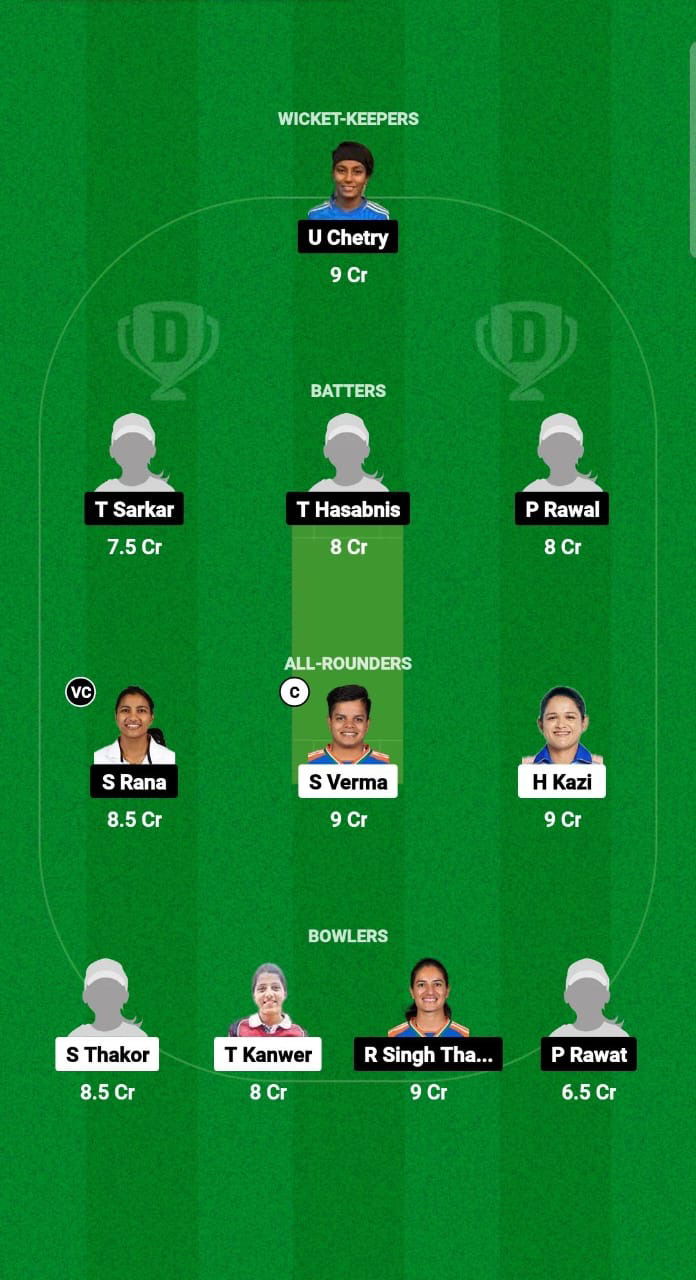 IN-D-W vs IN-B-W Dream11 Prediction Fantasy Cricket Tips Dream11 Team Indian Women’s Domestic T20 Challenger Trophy