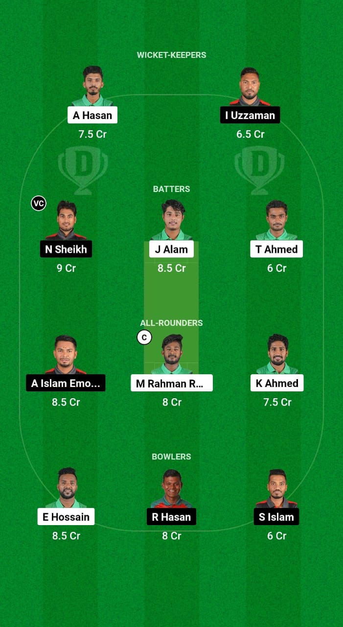 SD vs DM Dream11 Prediction Fantasy Cricket Tips Dream11 Team Bangladesh T20 National League