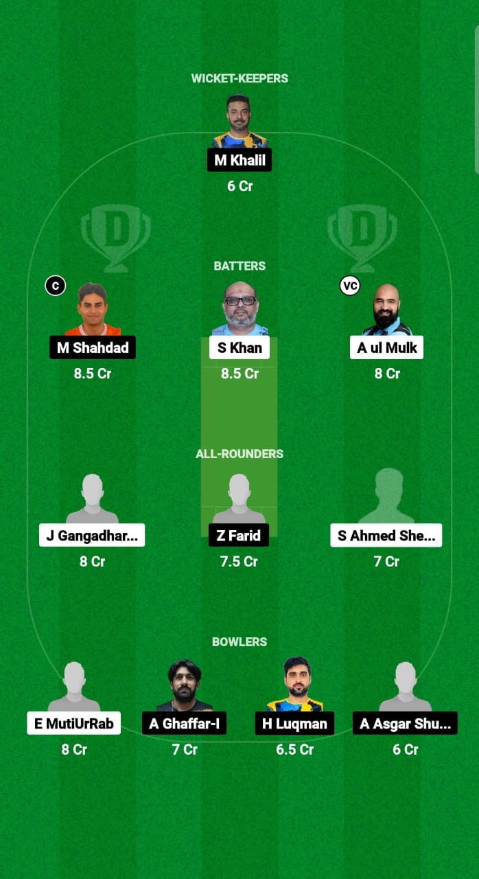 AJM vs EMR Dream11 Prediction Fantasy Cricket Tips Dream11 Team Emirates D10