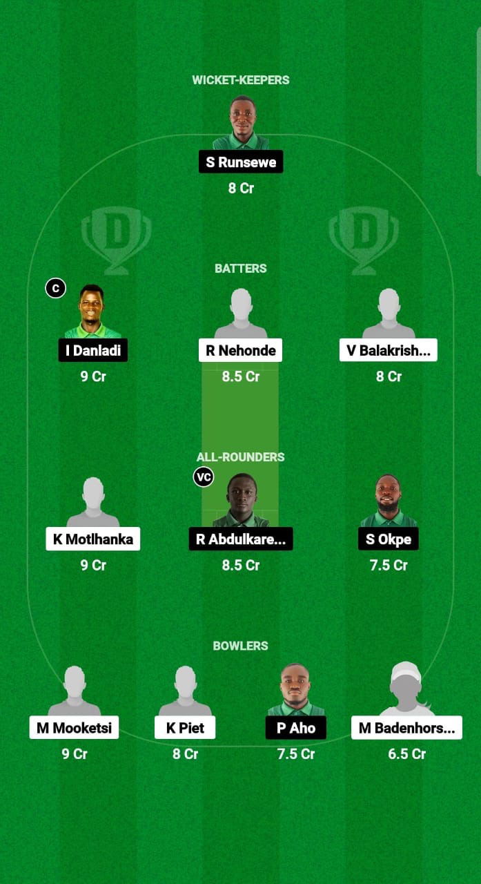 BOT vs NIG Dream11 Prediction Fantasy Cricket Tips Dream11 Team Africa Continent Cup T20I