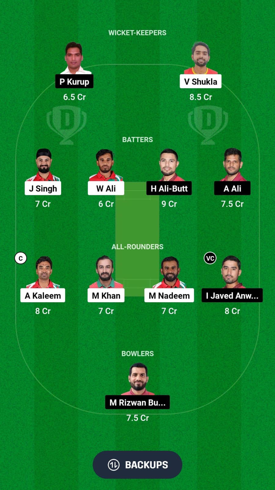 OMN vs BAH Dream11 Prediction Fantasy Cricket Tips Dream11 Team Gulf Cup T20I