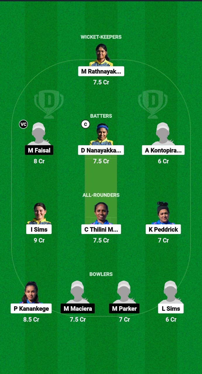 ITA-W vs SCXI-W Dream11 Prediction Fantasy Cricket Tips Dream11 Team ECC Women T10