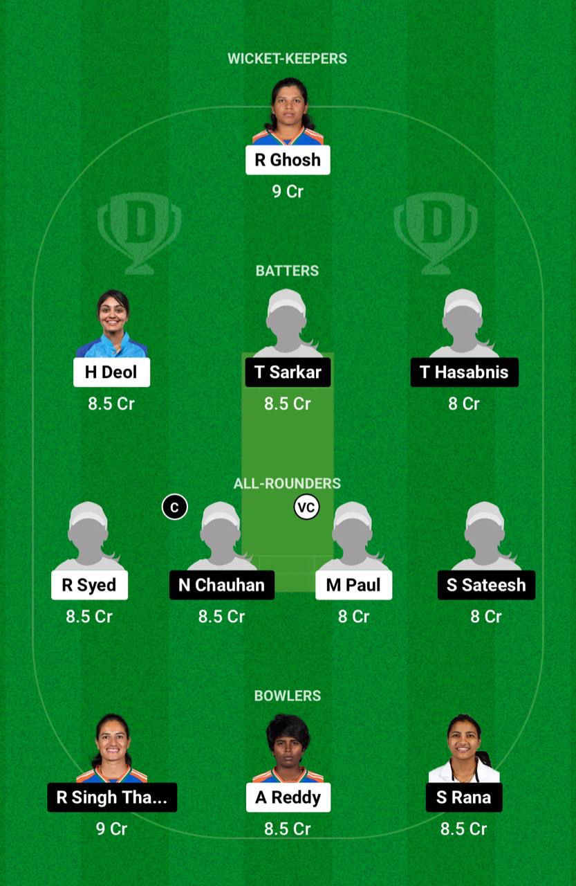 IN-A-W vs IN-B-W Dream11 Prediction Fantasy Cricket Tips Dream11 Team Indian Women Domestic T20 Challenger Trophy