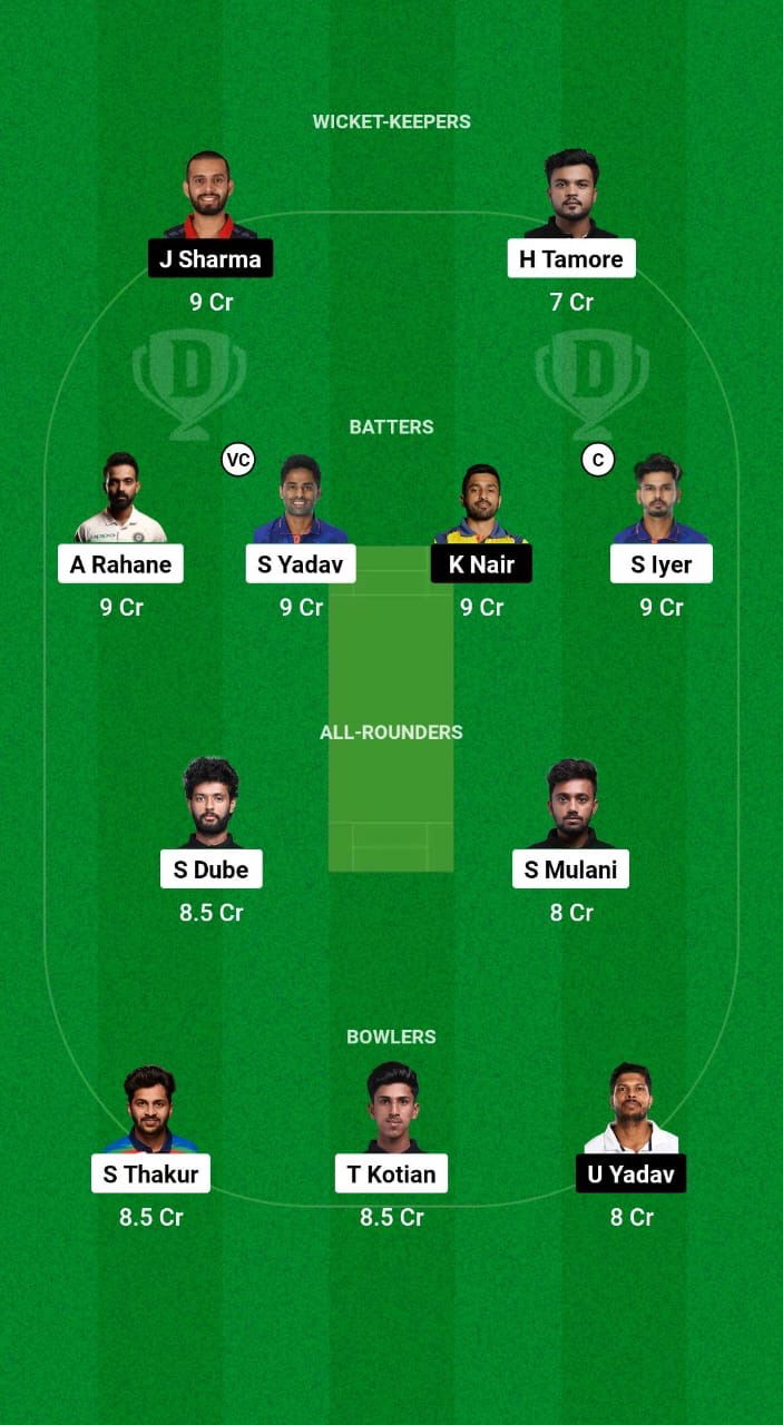 MUM vs VID Dream11 Prediction Fantasy Cricket Tips Dream11 Team Indian Domestic T20 Trophy