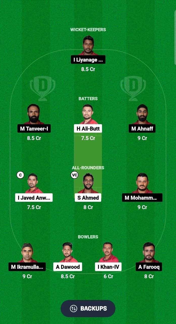 BAH vs QAT Dream11 Prediction Fantasy Cricket Tips Dream11 Team ICC Men’s T20 World Cup Asia Qualifier B