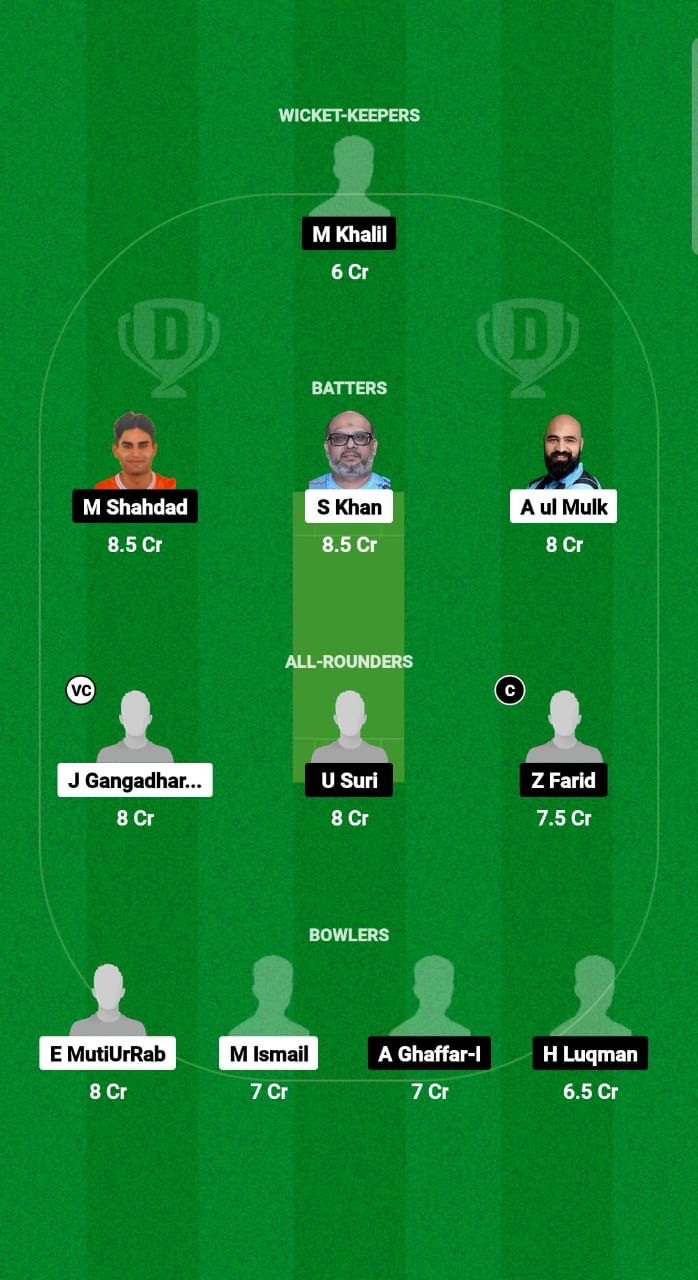 AJM vs EMR Dream11 Prediction Fantasy Cricket Tips Dream11 Team Emirates D10