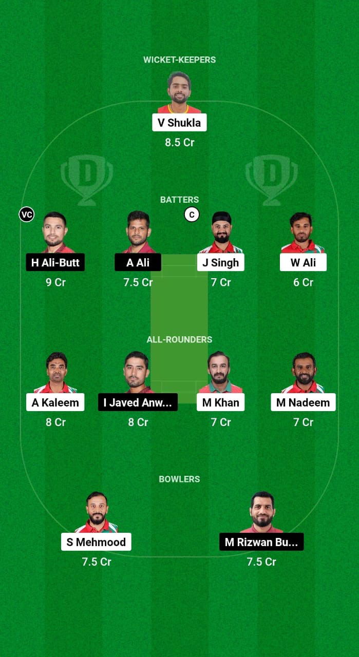 OMN vs BAH Dream11 Prediction Fantasy Cricket Tips Dream11 Team Gulf Cup T20I