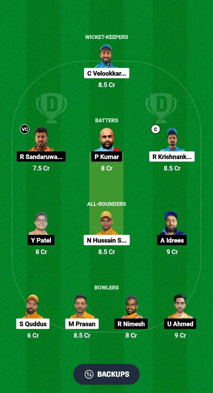 NCMI vs KS Dream11 Prediction Fantasy Cricket Tips Dream11 Team KCC T20 Elite Championship