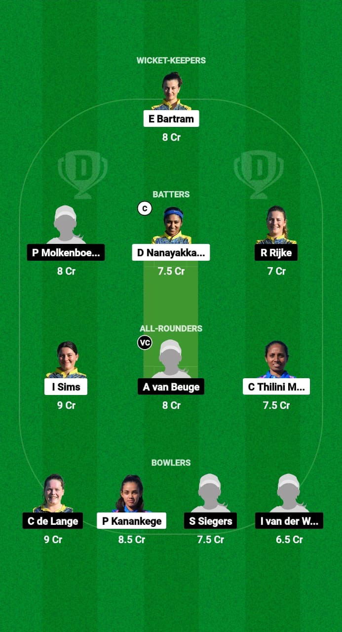 ITA-W vs NDXI-W Dream11 Prediction Fantasy Cricket Tips Dream11 Team ECC Women T10