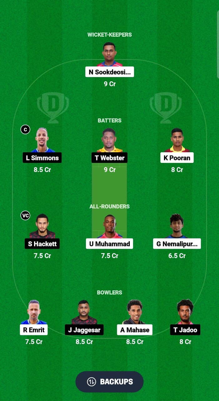 BLD vs SCK Dream11 Prediction Fantasy Cricket Tips Dream11 Team Trinidad T10 Blast