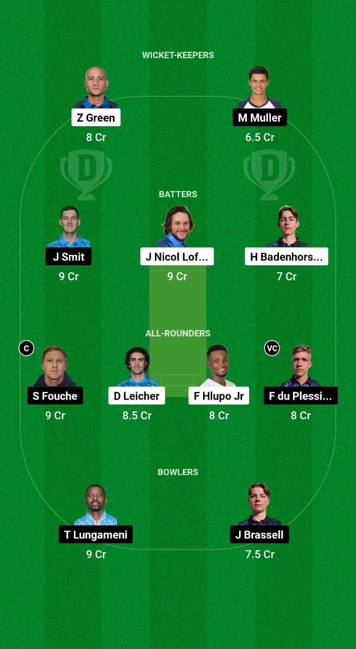 GWJ vs NL Dream11 Prediction Fantasy Cricket Tips Dream11 Team Namibia Castle Lite T20 Franchise